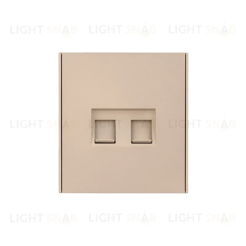 Розетка STRONG компьютерная двойная RJ45+RJ45 кат6 с/у шелк KRANZ KR-78-0725-8 KR-78-0725-8
