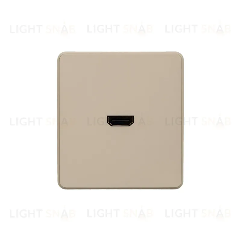 Розетка ROUND HDMI с/у шелк KRANZ KR-78-0730-7 KR-78-0730-7