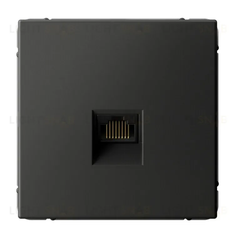 Розетка компьютерная RJ45, кат. 5е, механизм Systeme Electric ArtGallery Базальт GAL001483 GAL001483