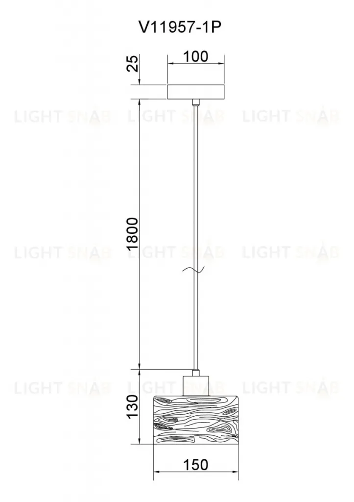 Подвесной светильник Moderli Walnut V11957-1P V11957-1P