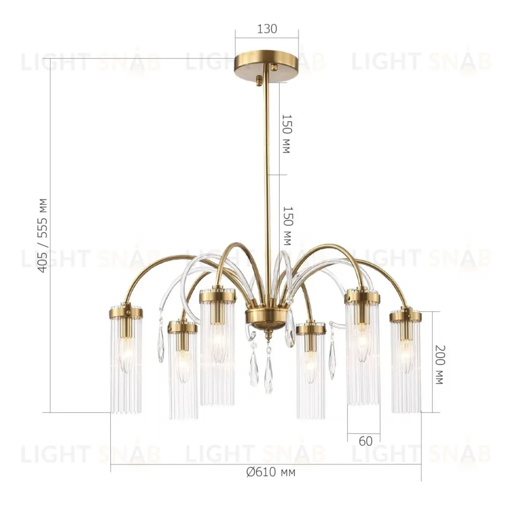 Люстра на штанге ST Luce Люминера SL1401.303.06 SL1401.303.06