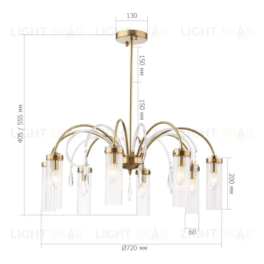 Люстра на штанге ST Luce Люминера SL1401.303.08 SL1401.303.08