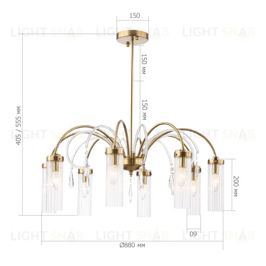 Люстра на штанге ST Luce Люминера SL1401.303.10 SL1401.303.10