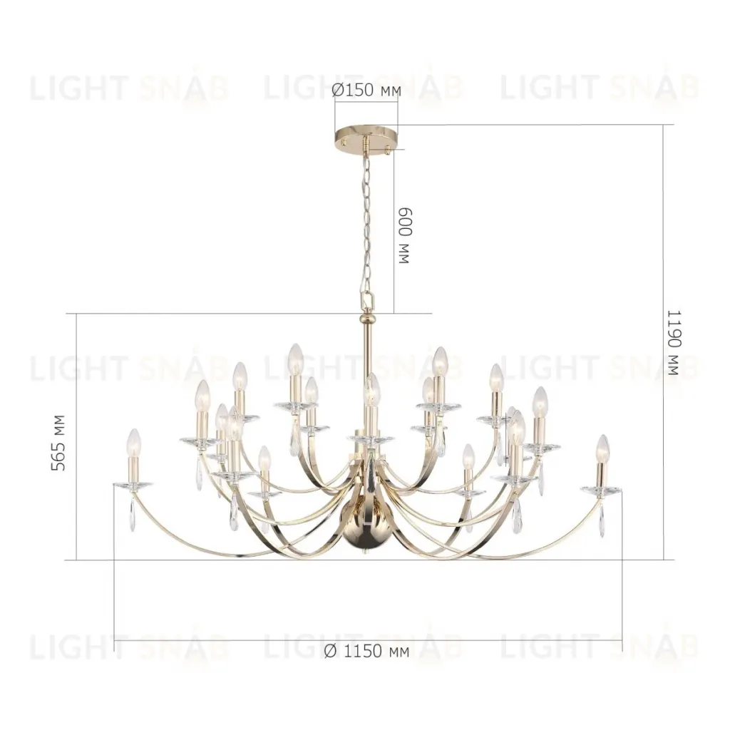 Подвесная люстра ST Luce Элеганс SL1405.203.18 SL1405.203.18