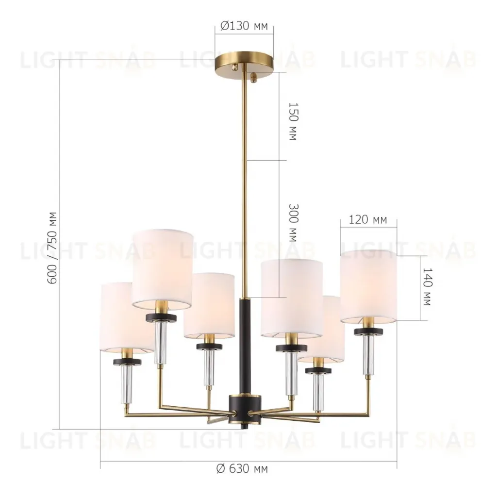 Люстра на штанге ST Luce Веритас SL1404.303.06 SL1404.303.06