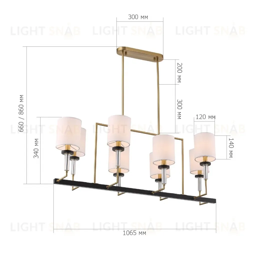 Подвесная люстра ST Luce Веритас SL1404.338.08 SL1404.338.08