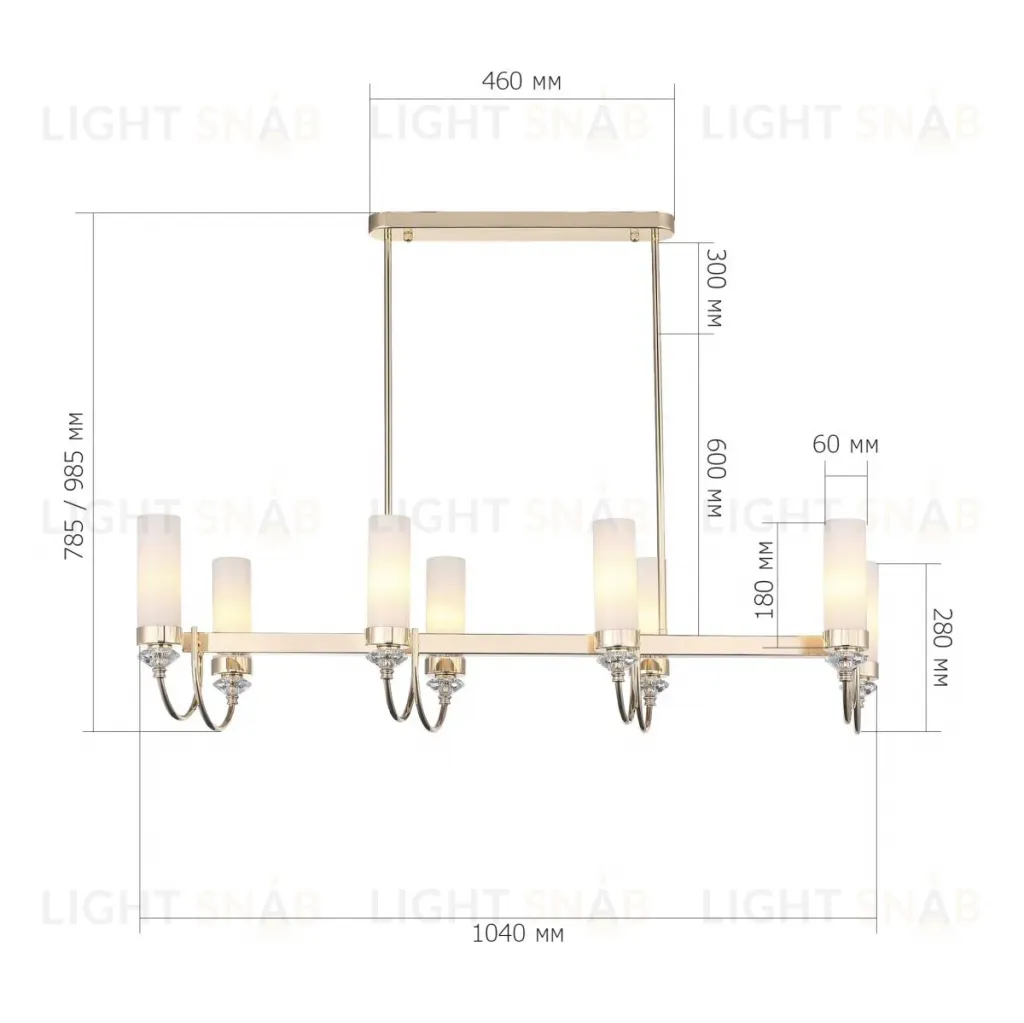 Подвесная люстра ST Luce Элегра SL1402.263.08 SL1402.263.08
