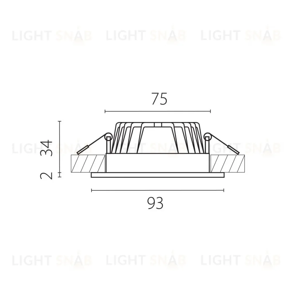 Встраиваемый светильник CCT Lightstar ZoccoIP65 223050IP65CCT 223050IP65CCT