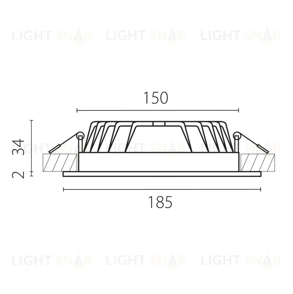 Встраиваемый светильник CCT Lightstar ZoccoIP65 223160IP65CCT 223160IP65CCT