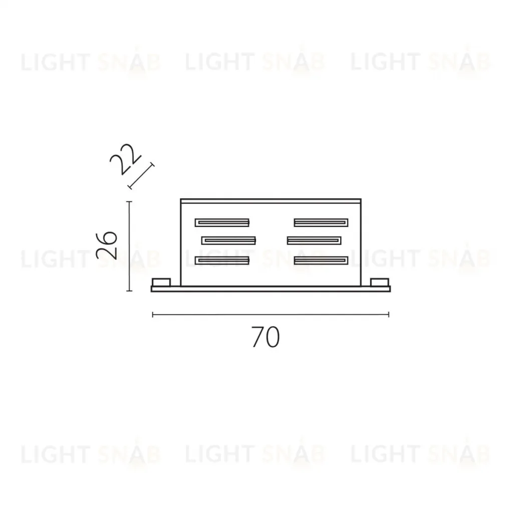 Соединение прямое встраиваемое к треку 5030xx-DALI Lightstar Quattro/DALI/ 503107-R-DALI 503107-R-DALI