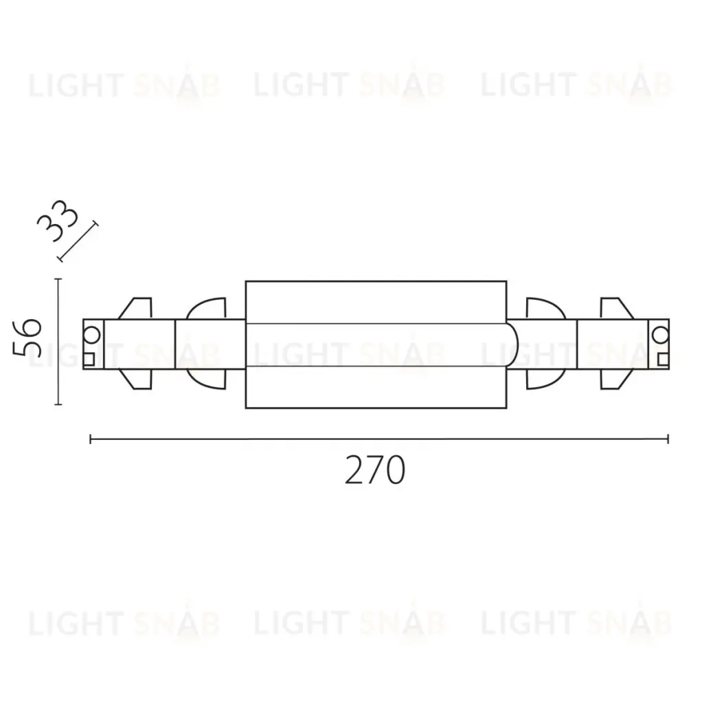 Питание центральное встраиваемое к треку 5030xx-DALI Lightstar Quattro/DALI/ 503186-R-DALI 503186-R-DALI