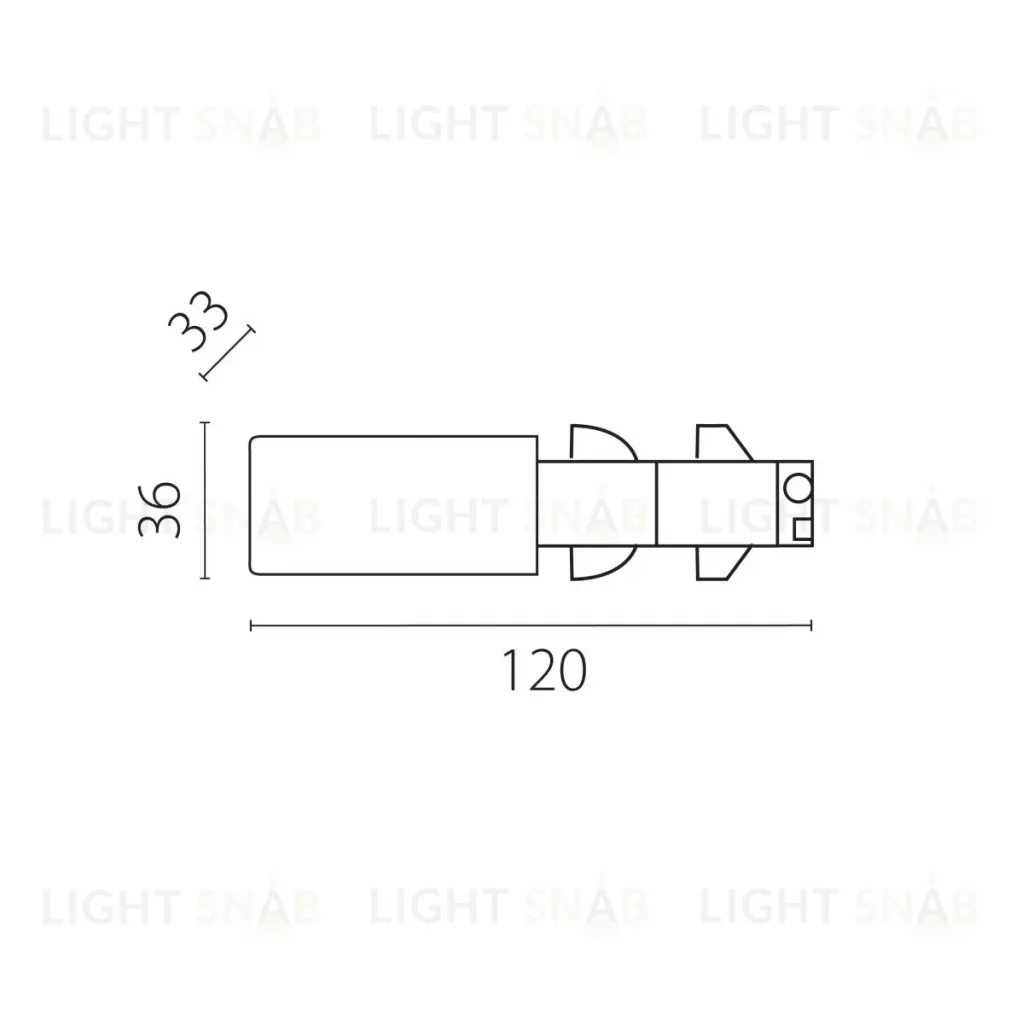 Питание боковое к треку 5040xx-DALI Lightstar Quattro/DALI/ 504117-DALI 504117-DALI