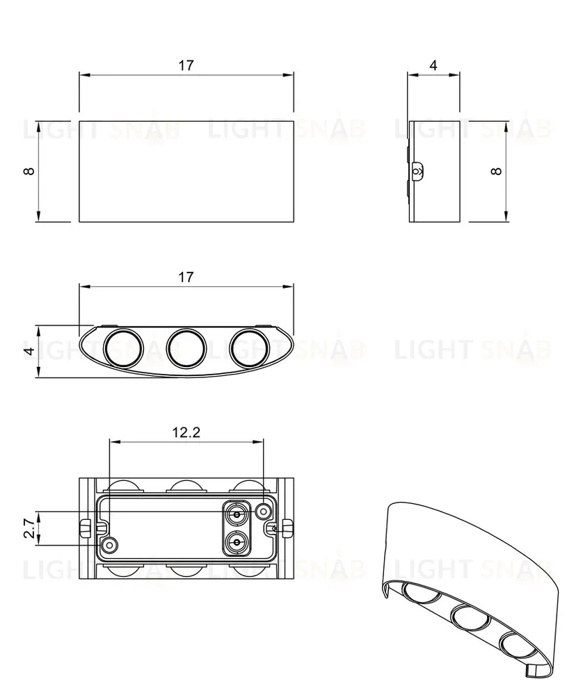 Уличный настенный светильник Arte Lamp Bosto A3722AL-6BK A3722AL-6BK