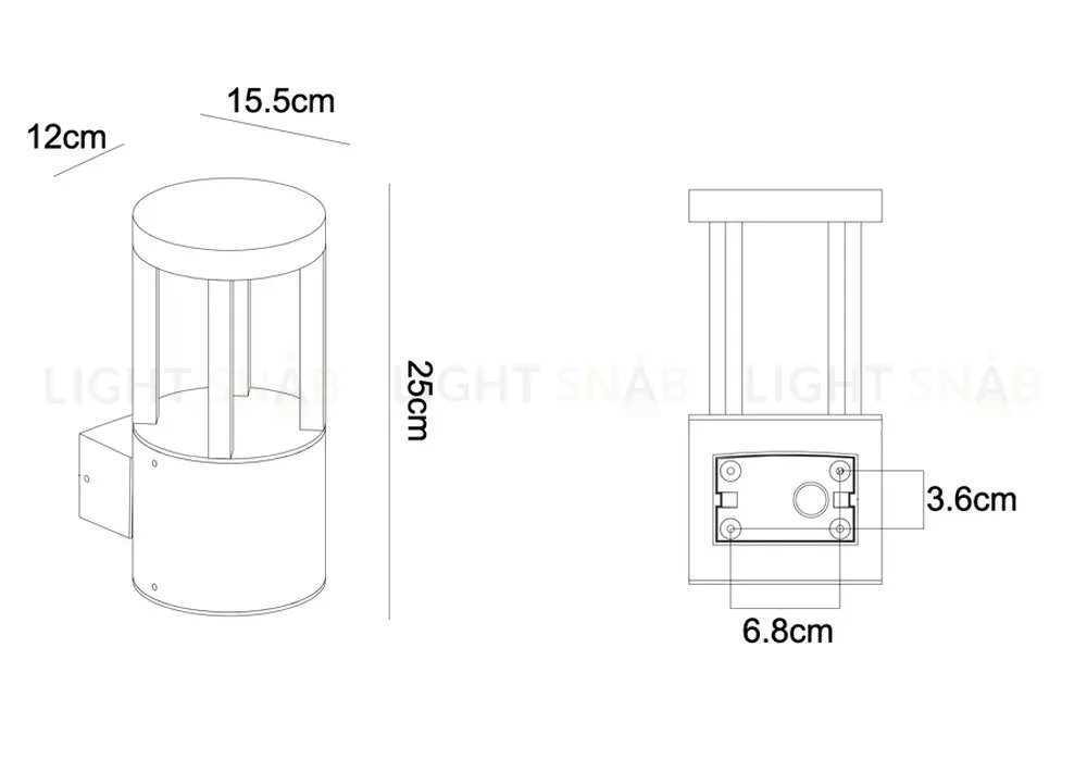 Уличный настенный светильник Arte Lamp Carcassa A4666AL-1BK A4666AL-1BK