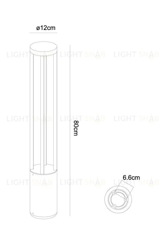 Ландшафтный светильник Arte Lamp Carcassa A4668PA-1BK A4668PA-1BK