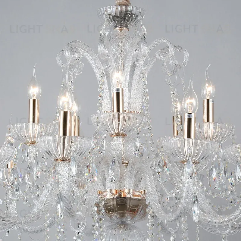 Подвесная люстра illumico IL2063-12+6PBC-25 ELITEIL8281-15P-30 GD IL8281-15P-30 GD