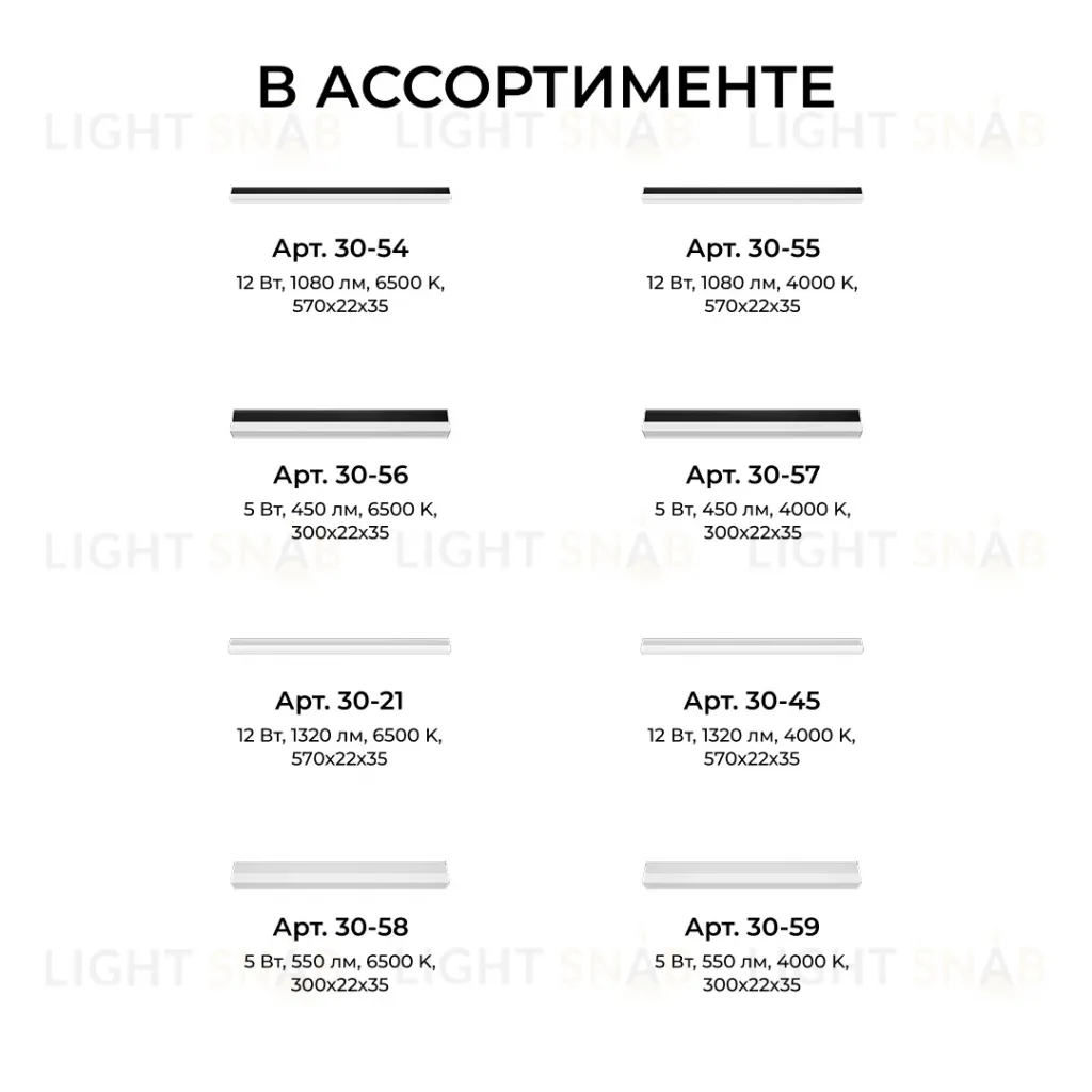 Линейный накладной светильник Apeyron 30-54 30-54