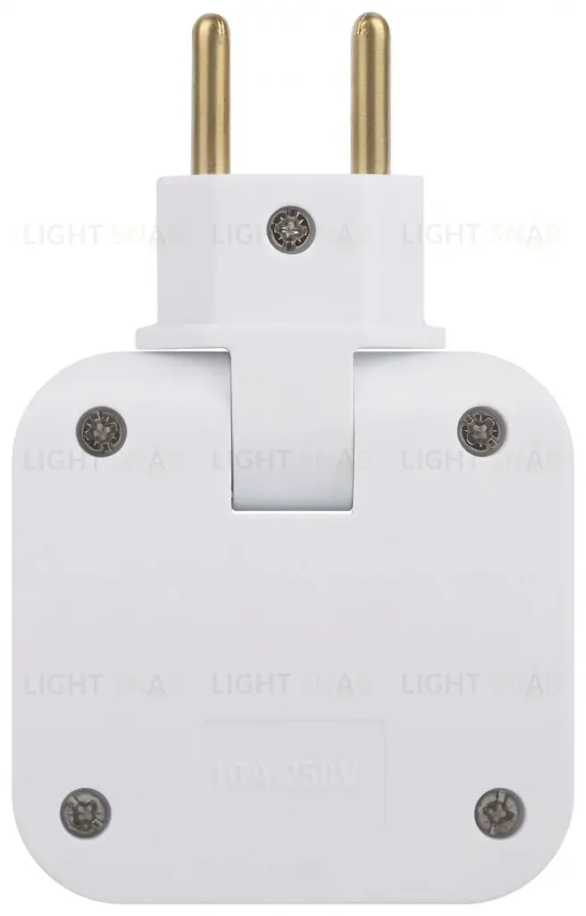 Разветвитель электрический Эра SPF-2-FL-USB поворотный на 2 розетки + 2USB 10А белый Б0069089 Б0069089
