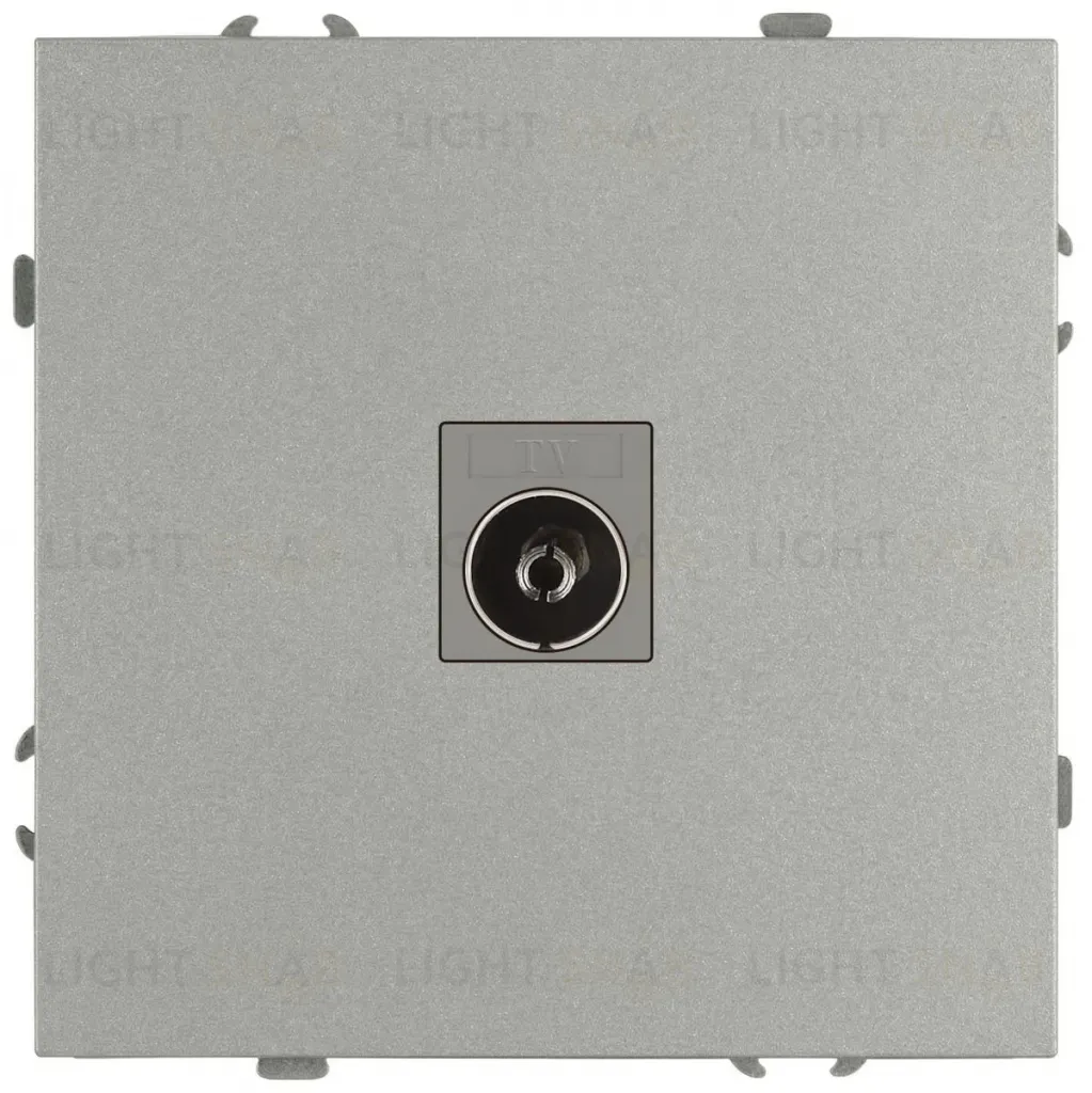 Розетка Эра Galaxy 15-3101-03 TV одиночная IP20 алюминий Б0070719 Б0070719