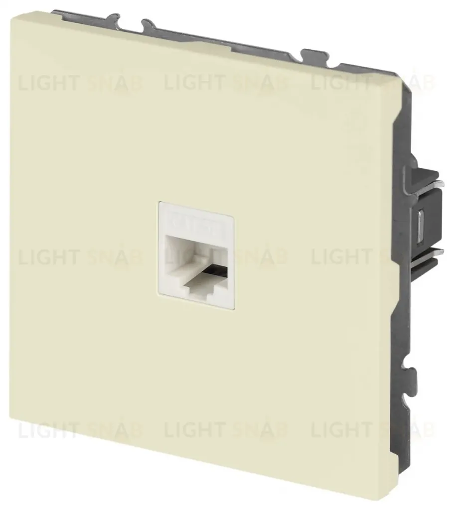 Розетка Эра Galaxy 15-3107-02 информационная RJ45 IP20 слоновая кость Б0070737 Б0070737
