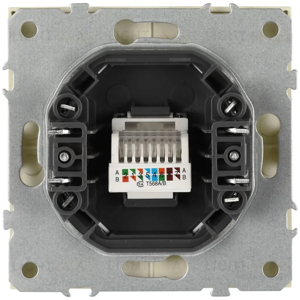 Розетка Эра Galaxy 15-3107-02 информационная RJ45 IP20 слоновая кость Б0070737 Б0070737