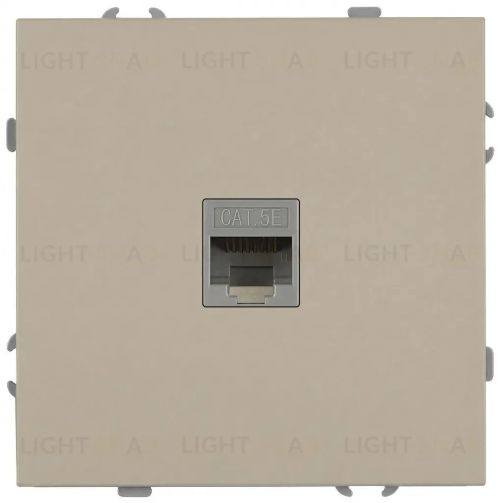 Розетка Эра Galaxy 15-3107-04 информационная RJ45 IP20 шампань Б0070741 Б0070741