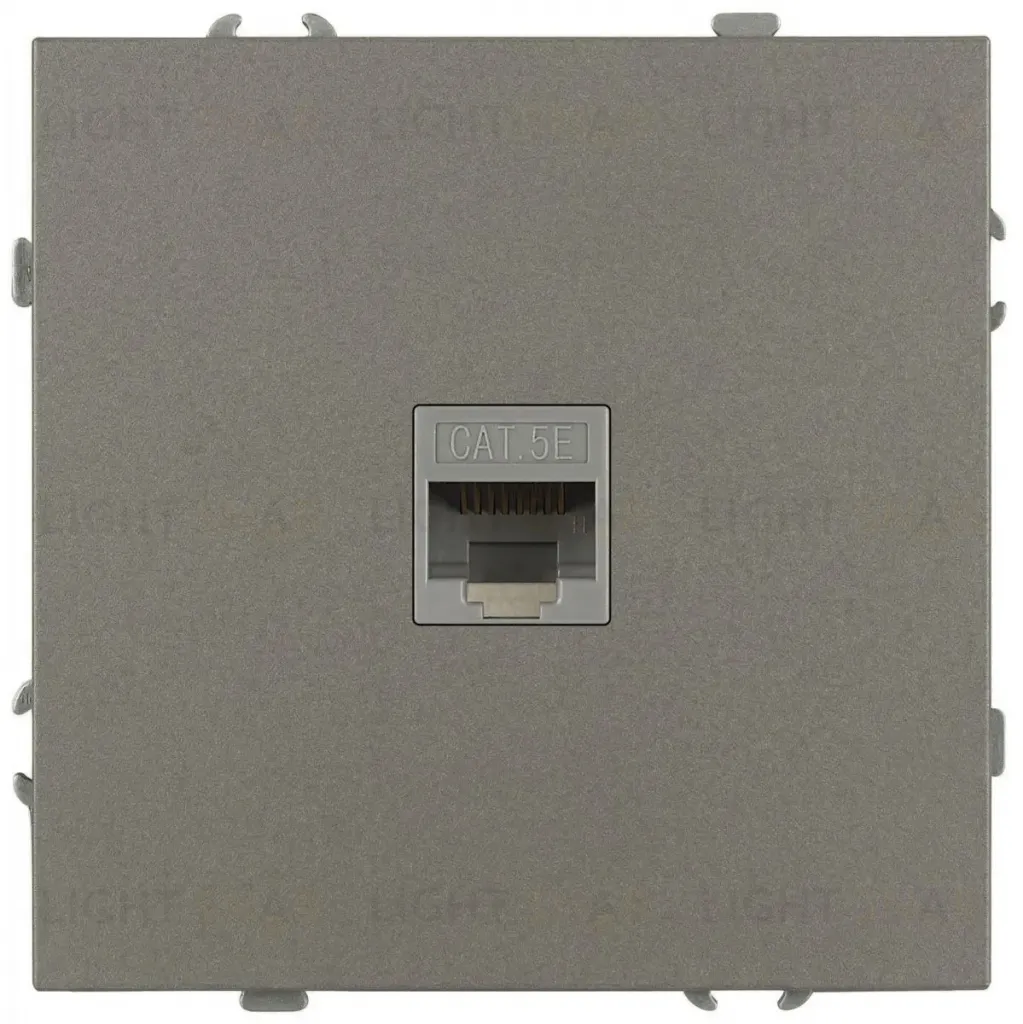 Розетка Эра Galaxy 15-3107-07 информационная RJ45 IP20 титан Б0070747 Б0070747