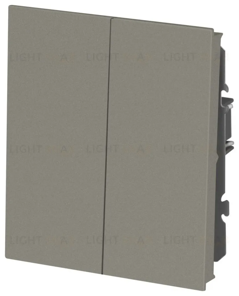 Выключатель Эра Arktik 16-1104-07 двойной 10АХ-250В титан Б0070350 Б0070350