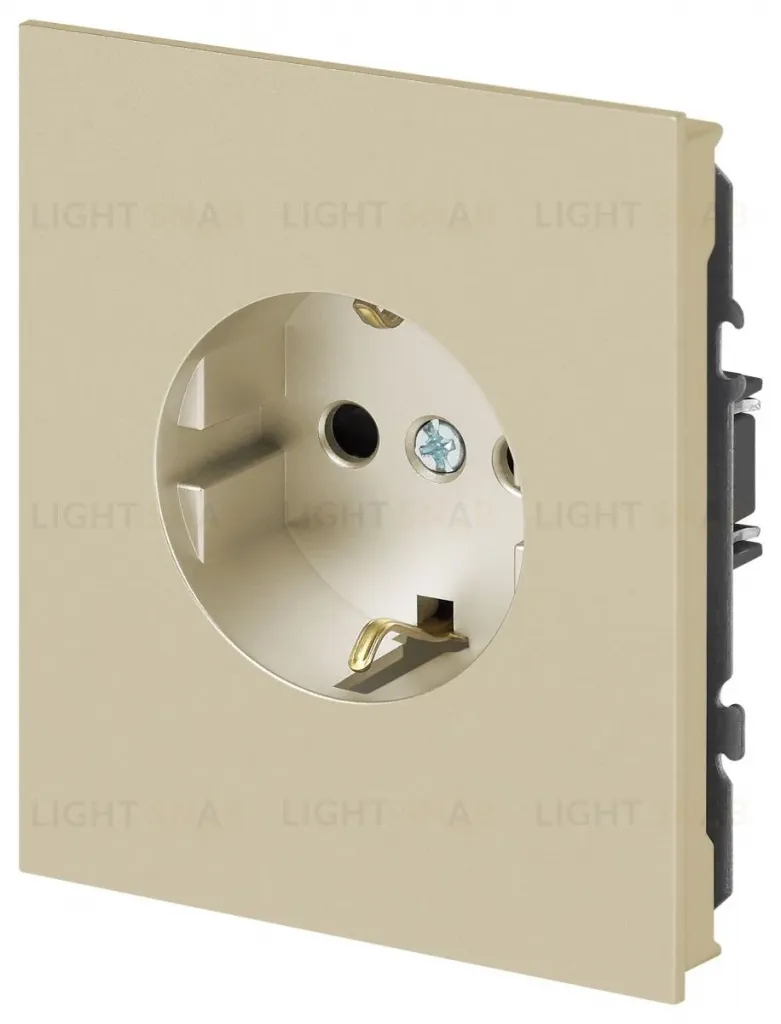 Розетка Эра Arktik 16-2101-04 с заземлением 2P+E Schuko 16А-250В шампань Б0070417 Б0070417