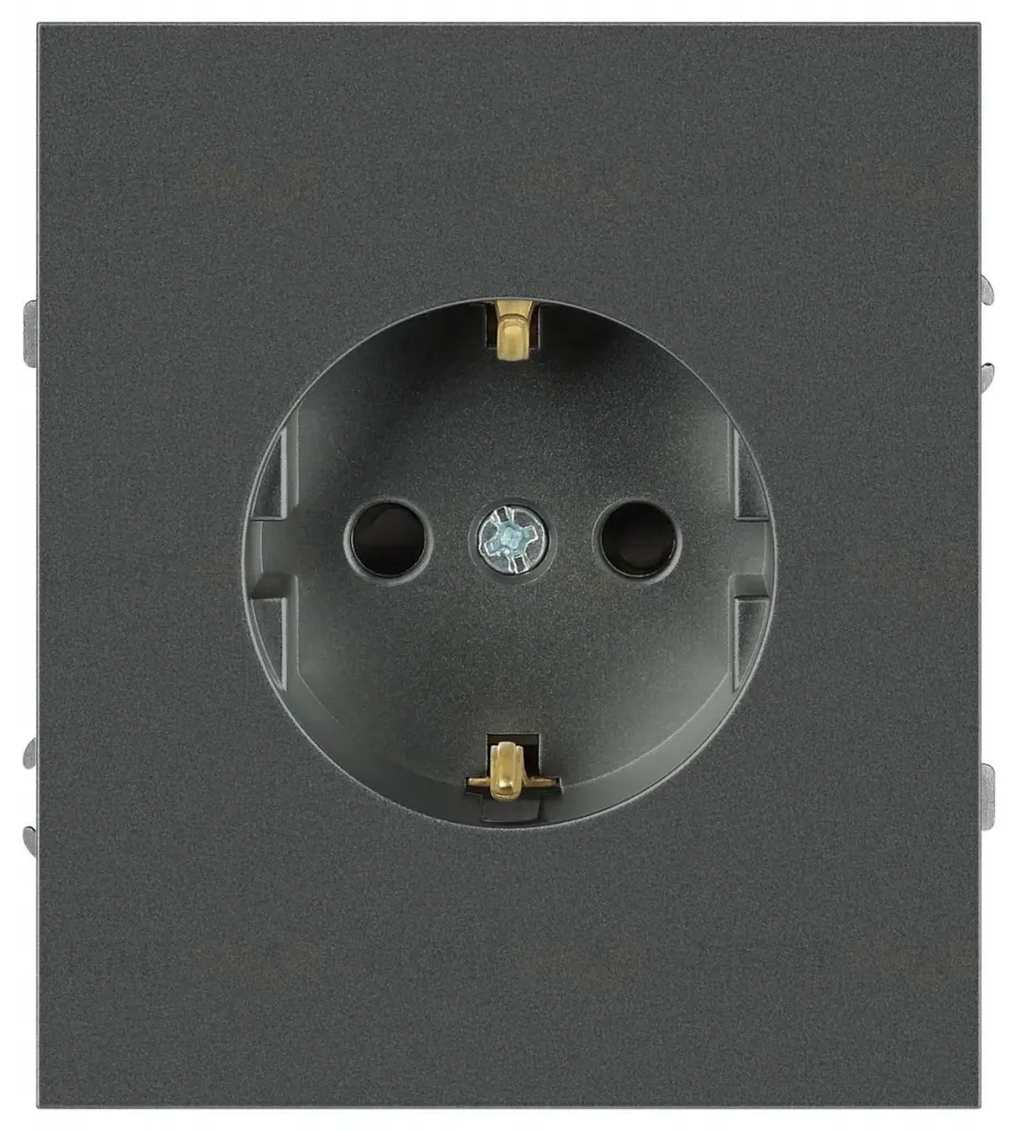 Розетка Эра Arktik 16-2101-06 с заземлением 2P+E Schuko 16А-250В графит Б0070419 Б0070419