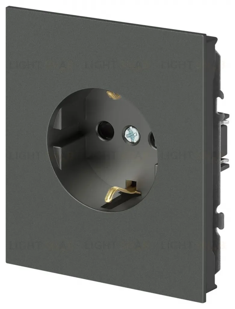 Розетка Эра Arktik 16-2101-06 с заземлением 2P+E Schuko 16А-250В графит Б0070419 Б0070419