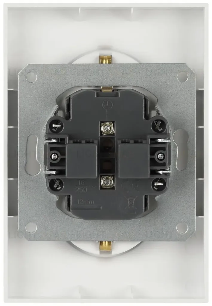 Розетка Эра Arktik 16-2105-08 двойная с заземлением 2X2P+E Schuko со шторками 16А-250В белый матовый Б0070461 Б0070461