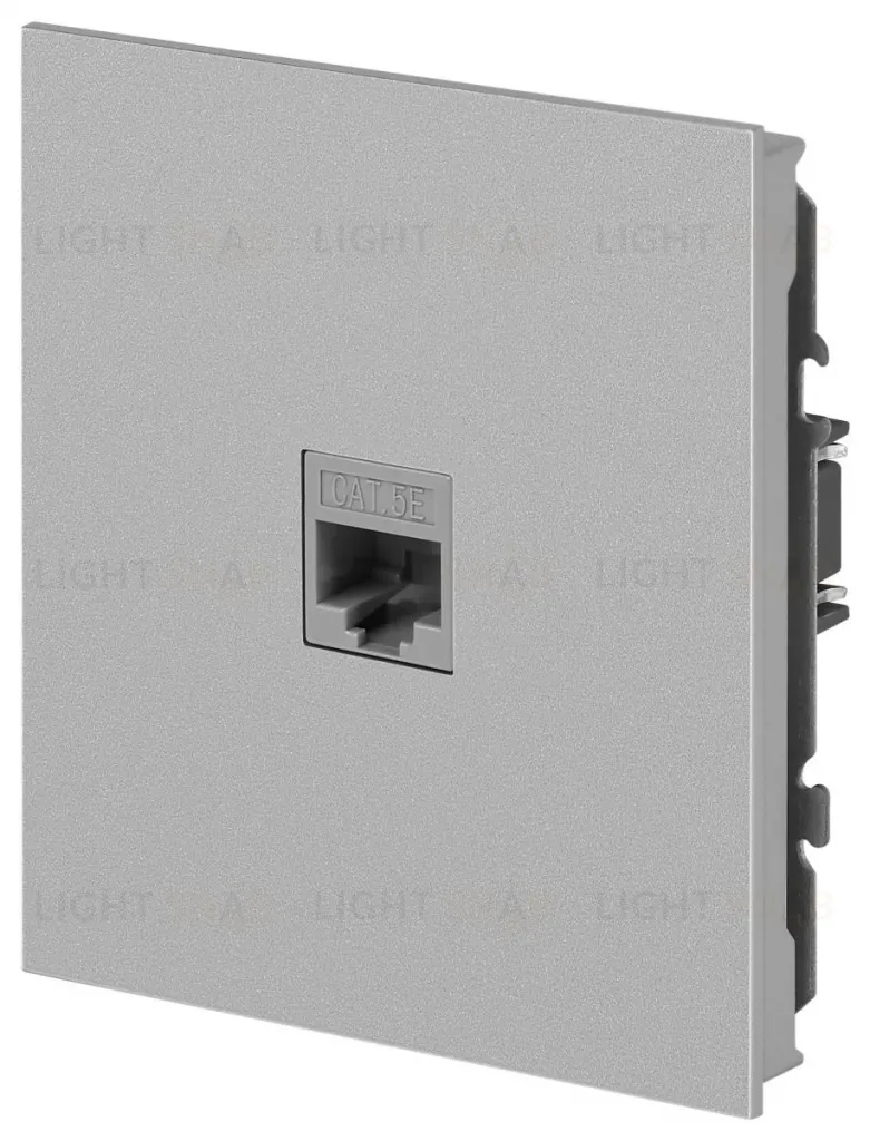 Розетка Эра Arktik 16-3107-03 информационная RJ45 алюминий Б0070476 Б0070476