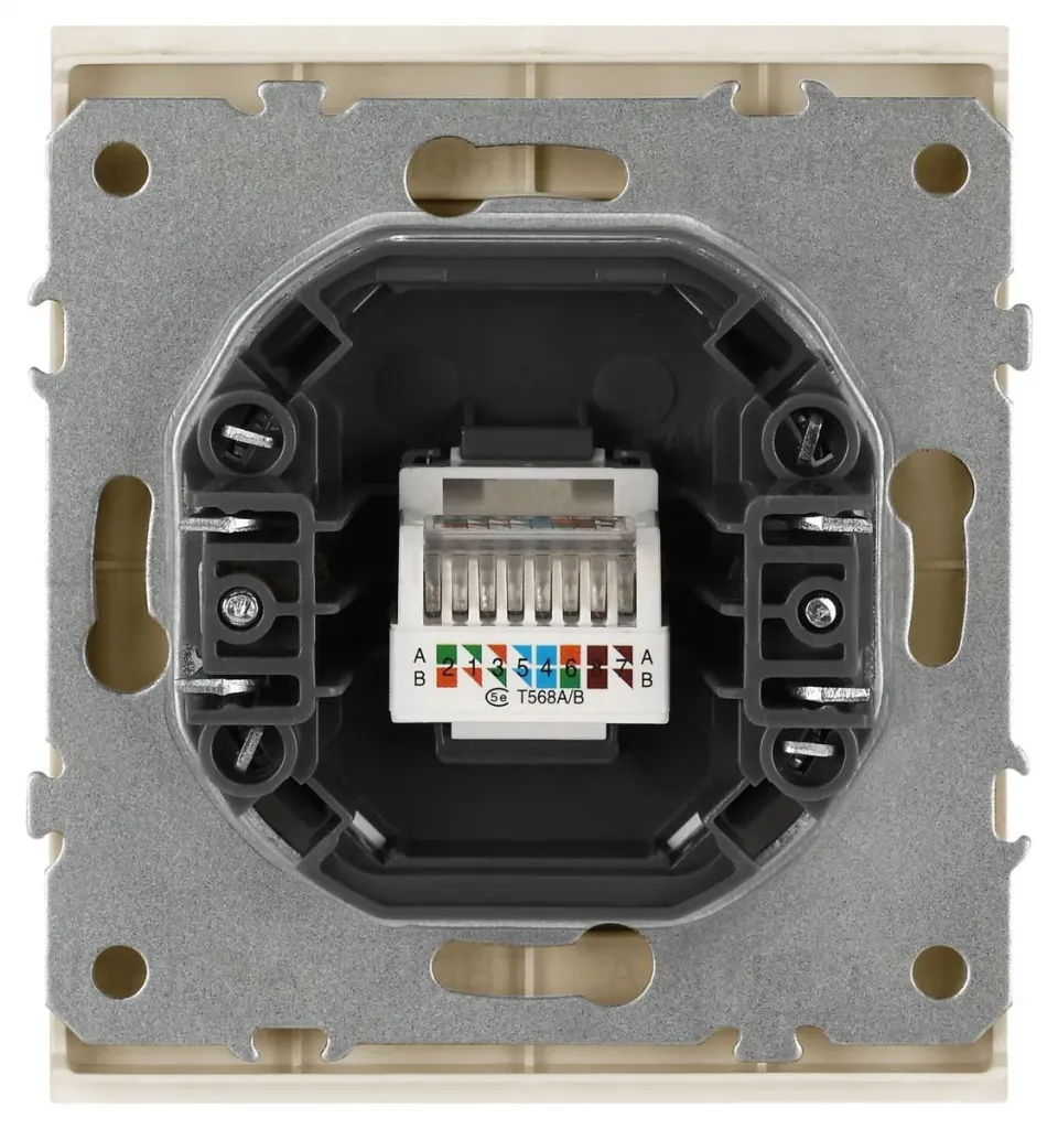 Розетка Эра Arktik 16-3107-04 информационная RJ45 шампань Б0070477 Б0070477