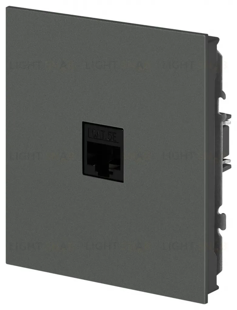 Розетка Эра Arktik 16-3107-06 информационная RJ45 графит Б0070479 Б0070479