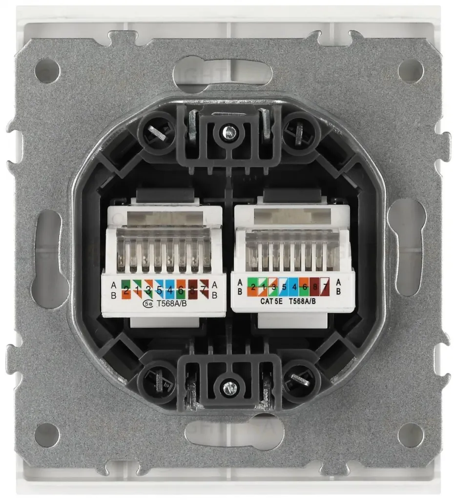 Розетка Эра Arktik 16-3108-08 информационная двойная 2XRJ45 белый матовый Б0070491 Б0070491