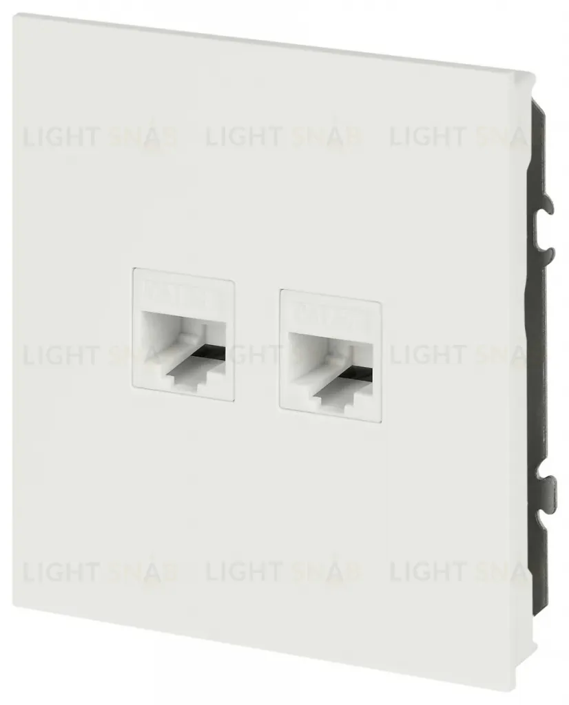 Розетка Эра Arktik 16-3108-08 информационная двойная 2XRJ45 белый матовый Б0070491 Б0070491