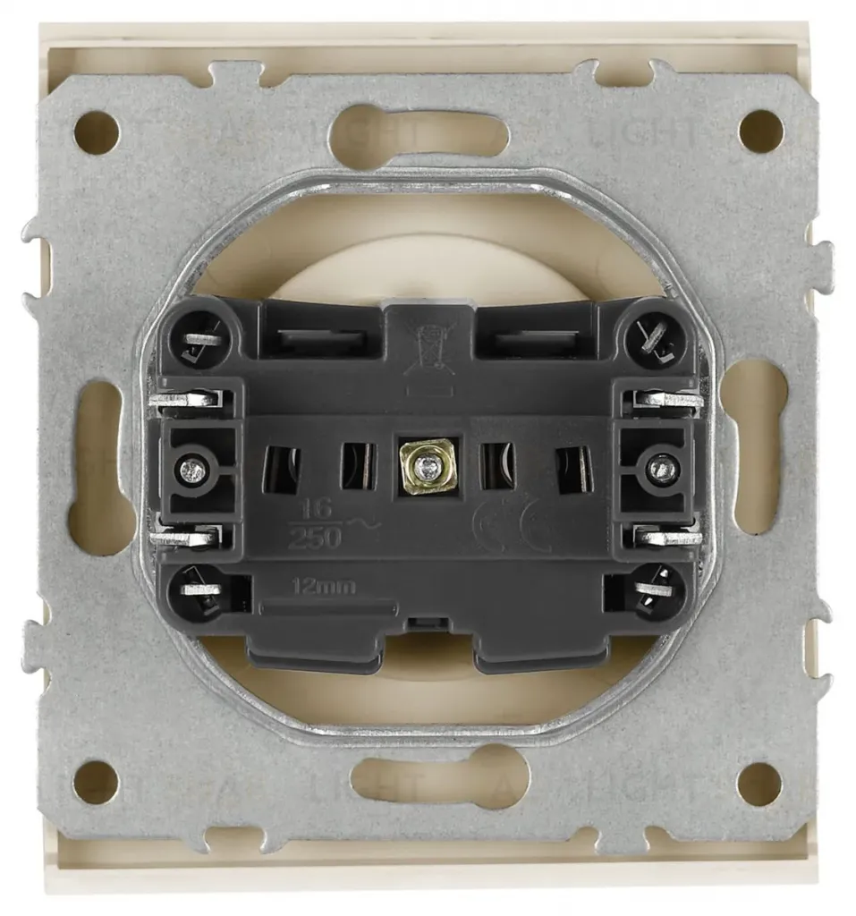 Розетка Эра Arktik 16-2106-04 без заземления 2P 16А-250В шампань Б0071676 Б0071676