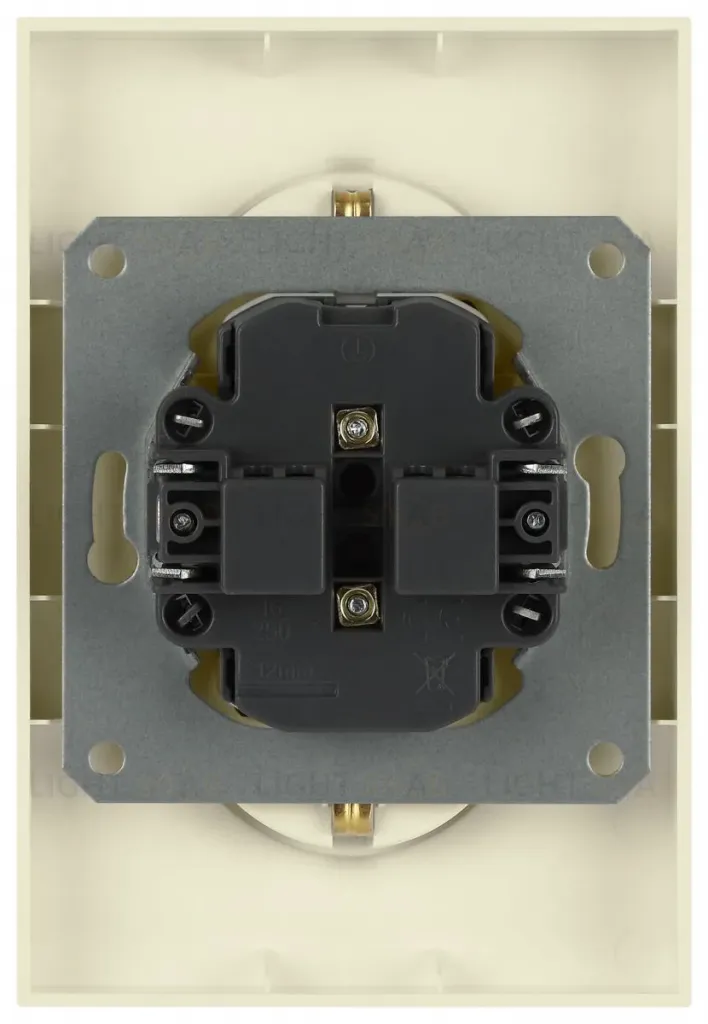 Розетка Эра Arktik 16-2107-02 без заземления двойная 2X2P 16А-250В слоновая кость Б0071682 Б0071682