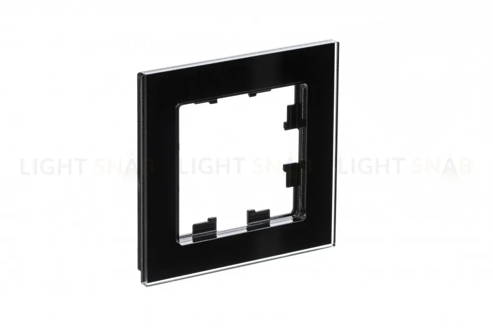 Рамка 1-постовая Systeme Electric AtlasDesign Nature, стекло черный ATN321001 ATN321001