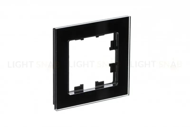Рамка 1-постовая Systeme Electric AtlasDesign Nature, стекло черный ATN321001 ATN321001