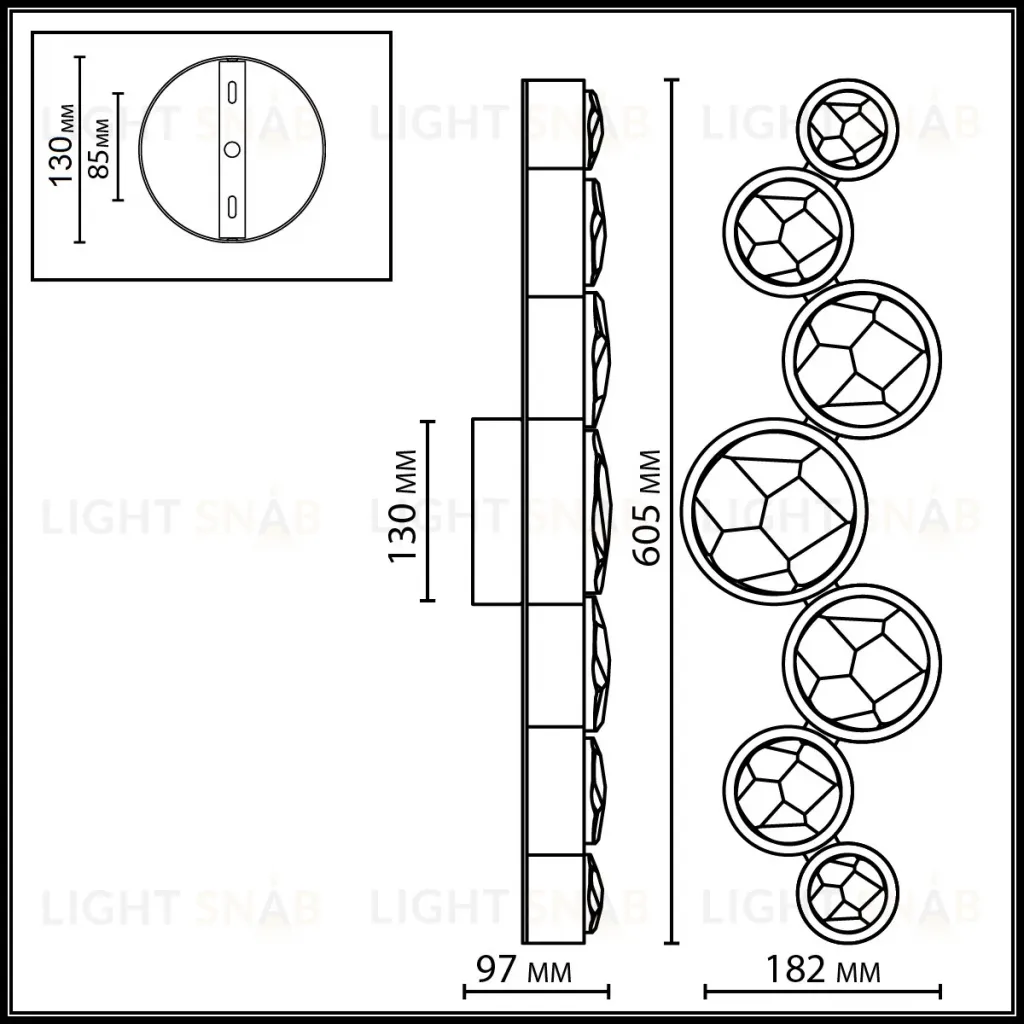 Настенный светильник Odeon Light L-Vision Spilla 7174/15WLA 7174/15WLA