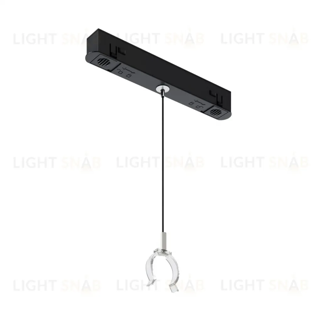 Коннектор с тросовым подвесом Tau в шинопровод Gravity Maytoni Technical TRA101SWT-2BB TRA101SWT-2BB