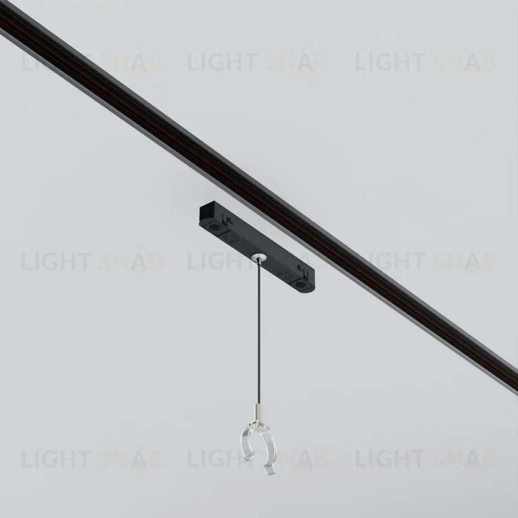 Коннектор с тросовым подвесом Tau в шинопровод Gravity Maytoni Technical TRA101SWT-2BB TRA101SWT-2BB