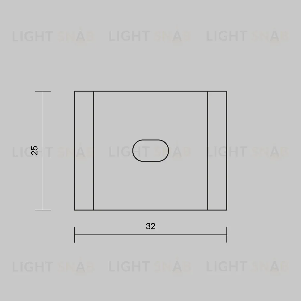 Комплект креплений (для профиля 50x50) 4 шт. ALM-5050B-MT Maytoni Led Strip 642089 642089