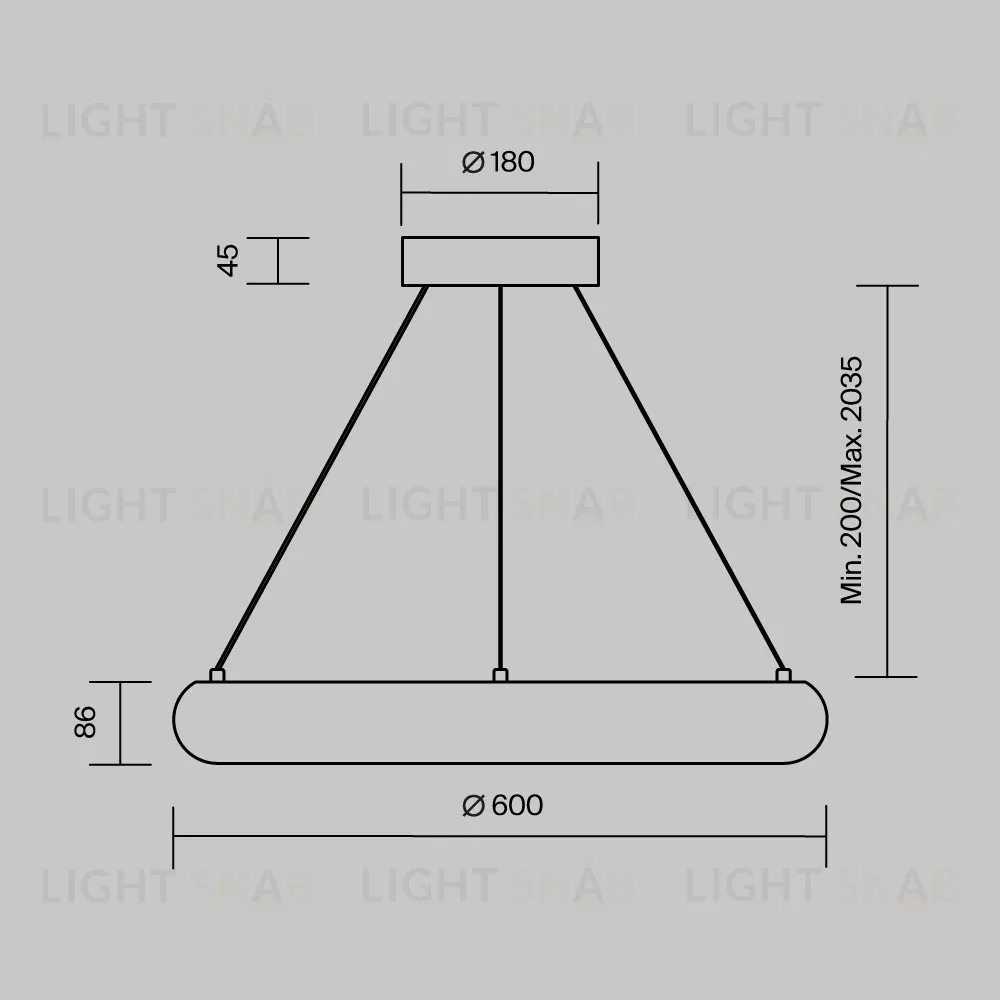 Подвесной светильник Maytoni Yora MOD532PL-L36BSK MOD532PL-L36BSK