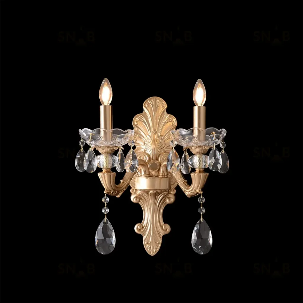 Бра Crystal Lux ELIZABETH AP2 BRASS ELIZABETH AP2 BRASS