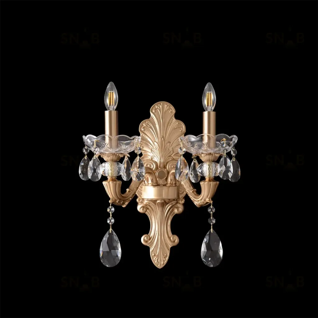 Бра Crystal Lux ELIZABETH AP2 BRASS ELIZABETH AP2 BRASS