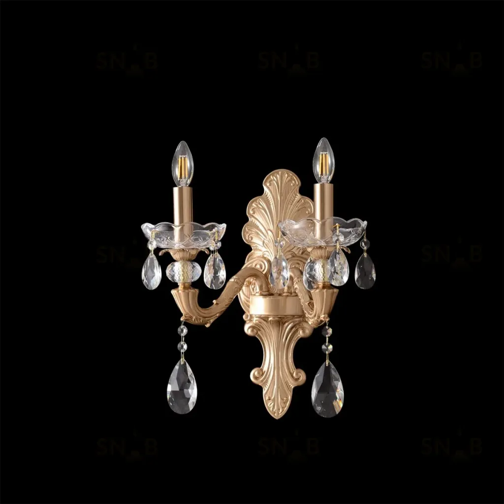 Бра Crystal Lux ELIZABETH AP2 BRASS ELIZABETH AP2 BRASS