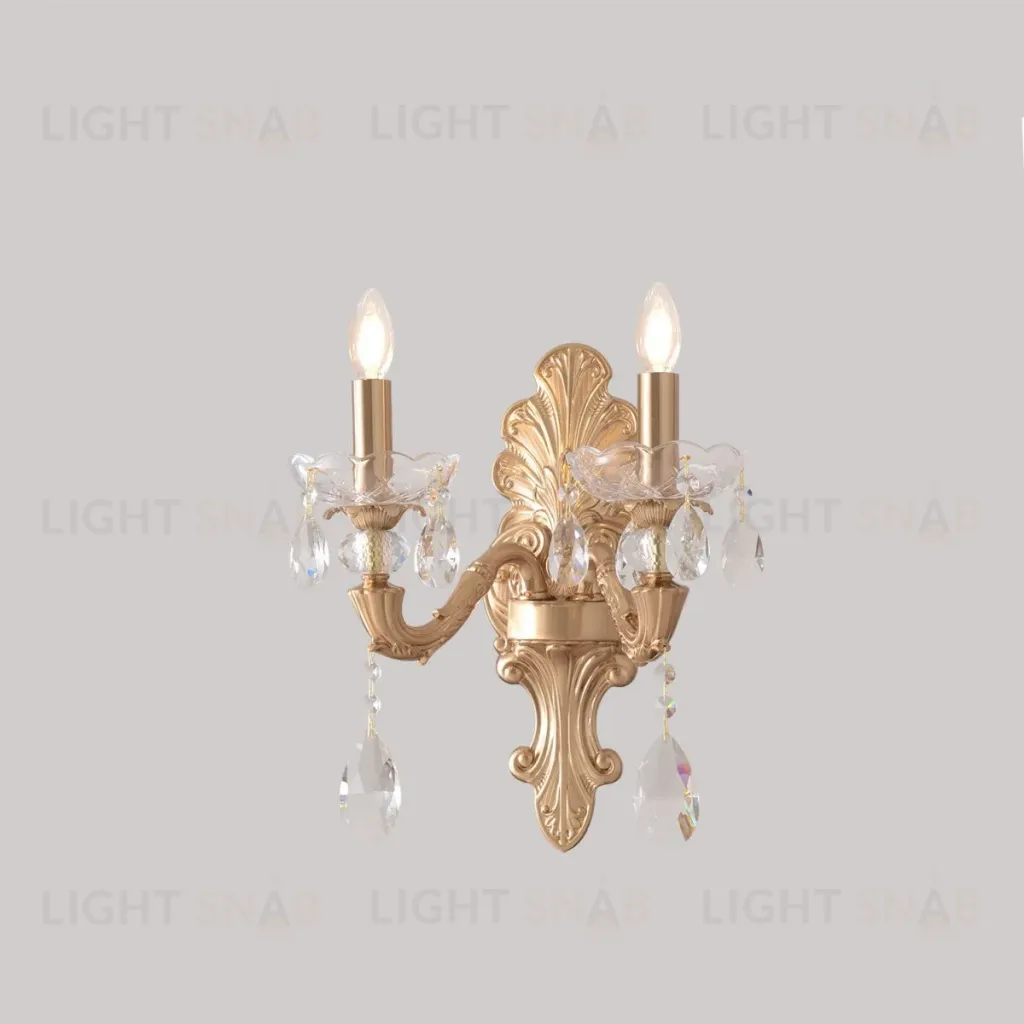 Бра Crystal Lux ELIZABETH AP2 BRASS ELIZABETH AP2 BRASS